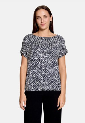 Betty Barclay, BETTY BARCLAY MIT GUMMIZUG PRINTSHIRT - T-shirt imprimé - dark blue beige