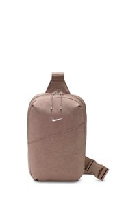 AURA CROSSBODY UNISEX - Keresztpántos táska - mink brown mink brown matte silver
