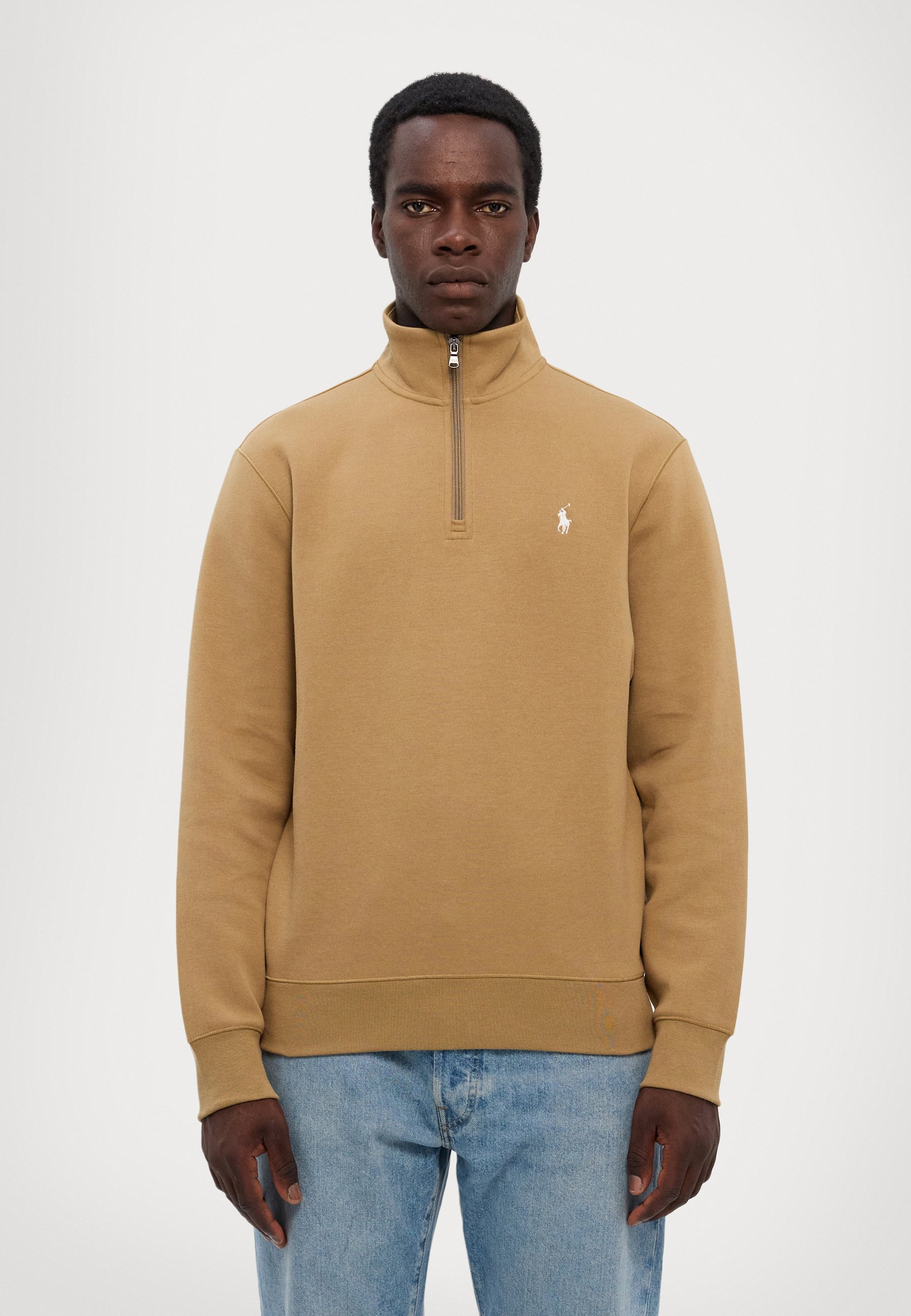 Polo Ralph Lauren DOUBLE KNIT QUARTER ZIP PULLOVER - Sweatshirt