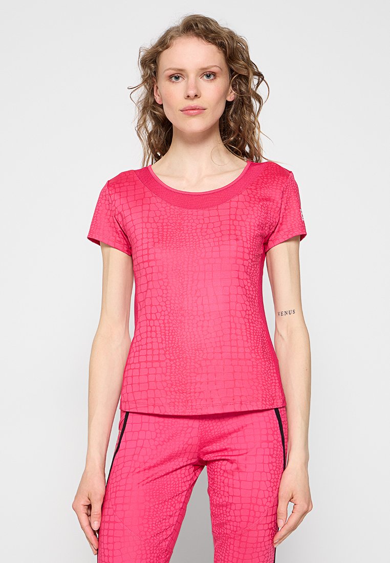 EA7 Emporio Armani Sport T-shirt donkerroze