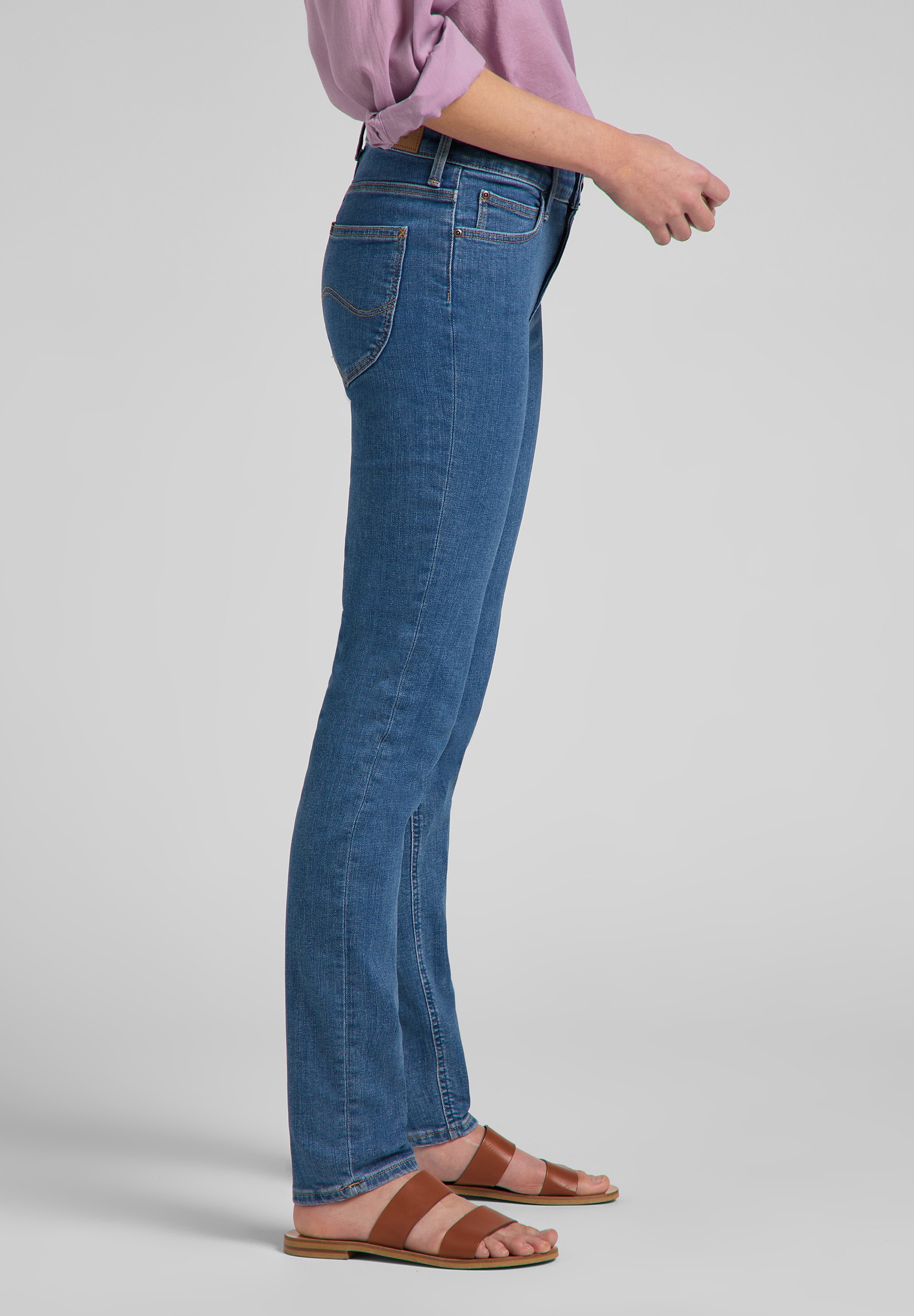 Lee ELLY - Slim fit jeans - mid lexi/blue denim - Zalando.de
