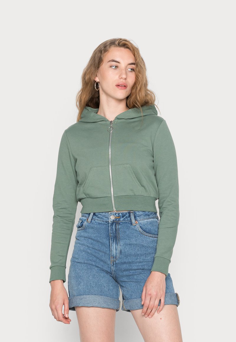 Even&Odd Camisola com fecho - dark green