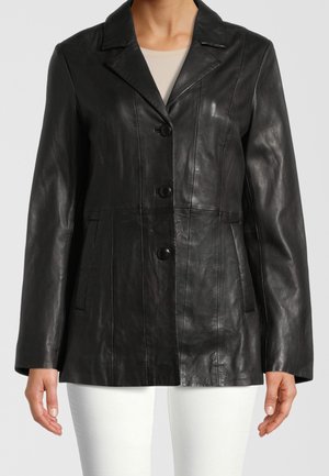 Leren jas - black