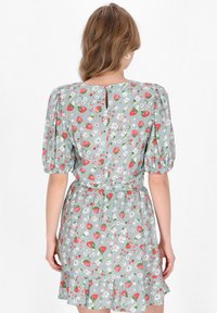 myMo Bluse - sage green multicolor