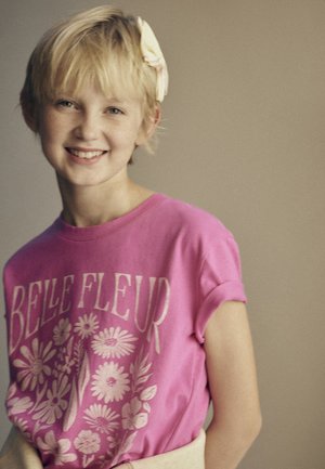VALUE GRAPHIC GIRLS - T-shirts med print - happy pink