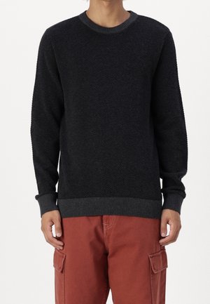 Pullover - mottled dark grey