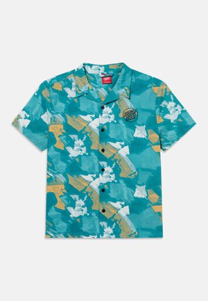 Santa Cruz YOUTH STAMPED OPUS UNISEX - Πουκάμισο - teal/woodcut