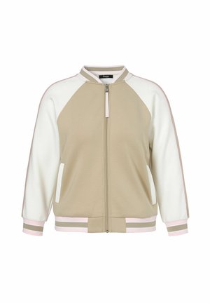 Zip-up sweatshirt - beige