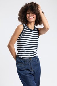 Non sélectionné, rich navy blanc