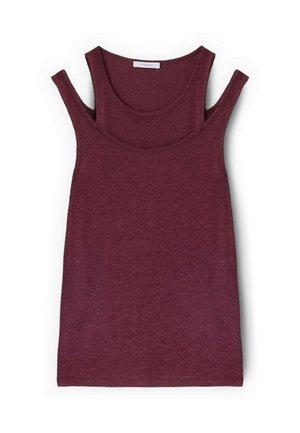 Motivi, TOP CON CUT-OUT SULLE SPALLE - Top - bordeaux