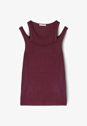 Motivi, TOP CON CUT-OUT SULLE SPALLE - Top - bordeaux