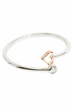 HEART OPEN TWIST - REGULAR FIT - Gredzens - sterling silver & rose gold plated