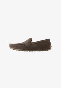 Unselected, suede chocolate brown