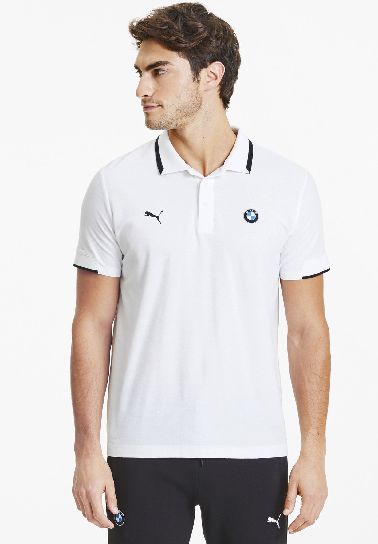 polo puma blanc