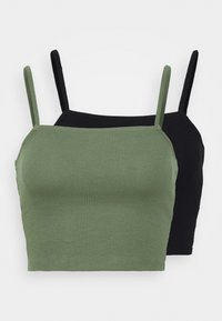 Não selecionado, green/black