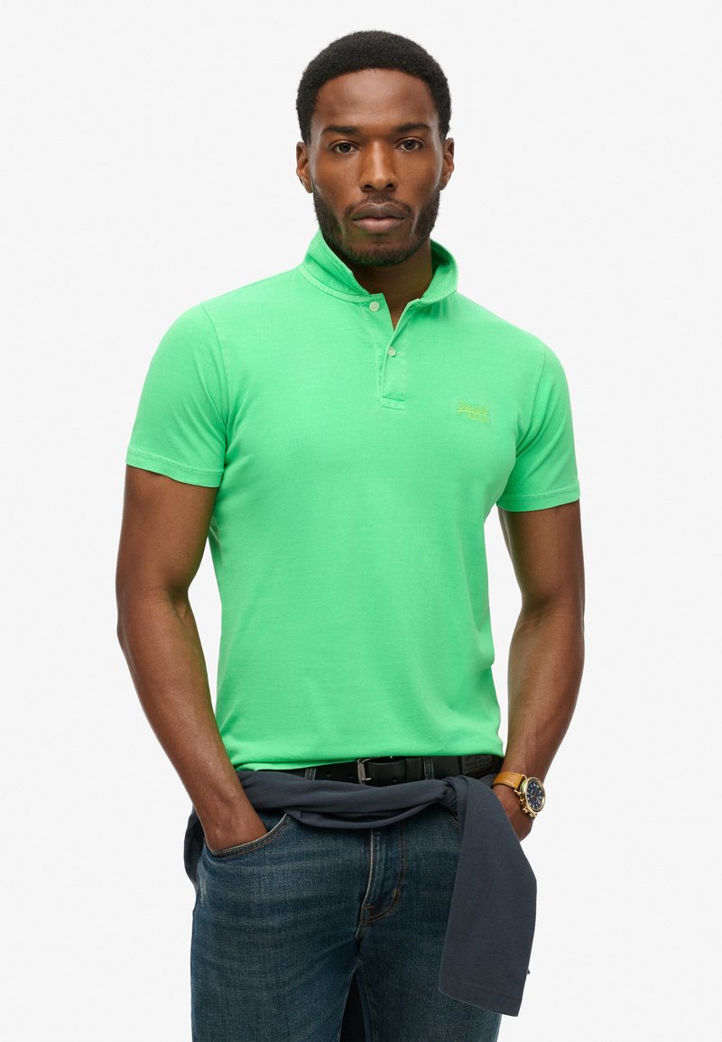 Superdry & Co ESSENTIAL LOGO - Poloshirt - dry fluro lime