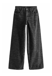 ZEBRA WIDE LEG   - Alt laienevad teksad - washed black