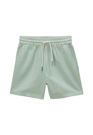 À RAYURES LÉGER TEXTURÉ AVEC CORDON À LA TAILLE EN - Pantalon de survêtement - jade