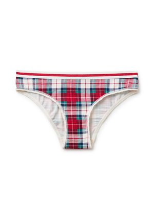 STRETCH WITH ALLOVER PRINT STRIPED WAISTBAND - Slip - cream