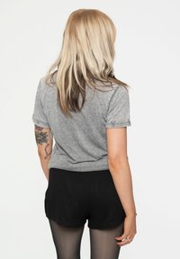 Paradiso Clothing QUEEN VINTAGE UNION JACK BURNOUT - Print T-shirt - grey