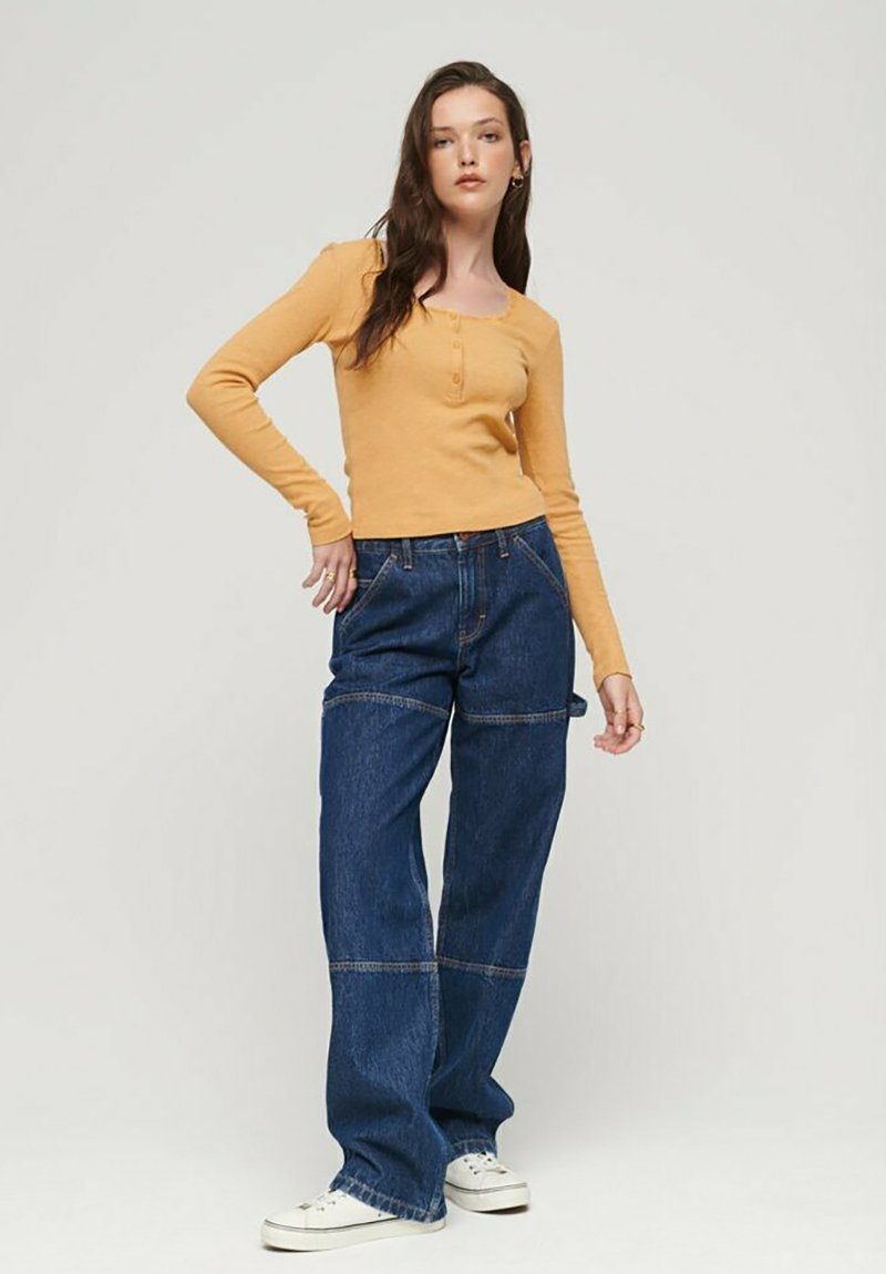 Superdry & Co Longsleeve geel Superdry & Co Longsleeve geel