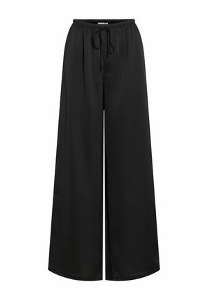 VILA, TROUSERS VIELLETTE WIDE-LEG - Pantalon classique - black