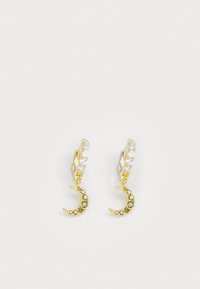MOON HUGGIES EARRINGS - Σκουλαρίκια - gold-coloured/green
