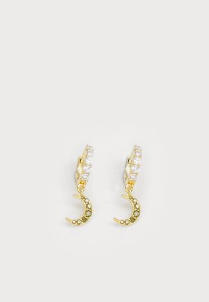 MOON HUGGIES EARRINGS - Boucles d'oreilles - gold-coloured/green