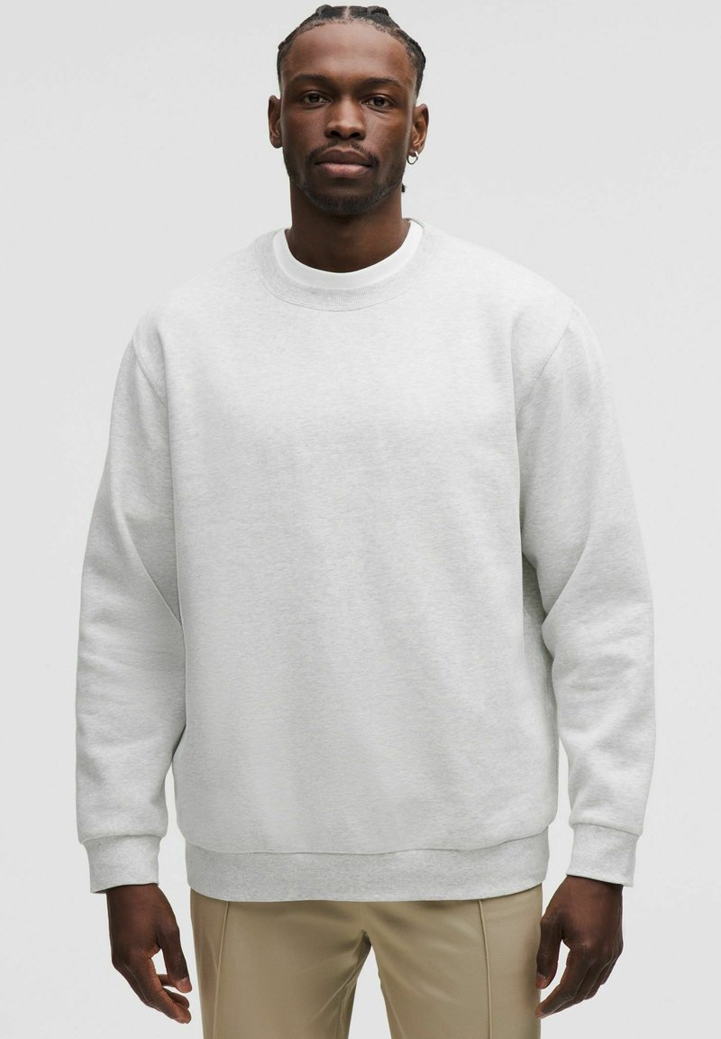 lululemon STEADY STATE CREW - Melegítőfelső - heathered core ultra light grey