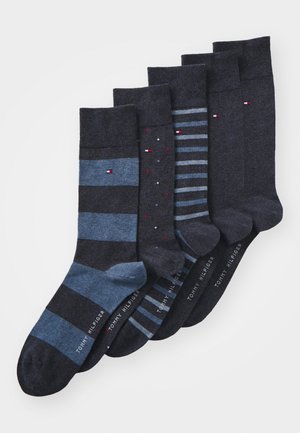 MEN GIFTBOX STRIPE DOT 5 PACK - Calcetines - dark blue