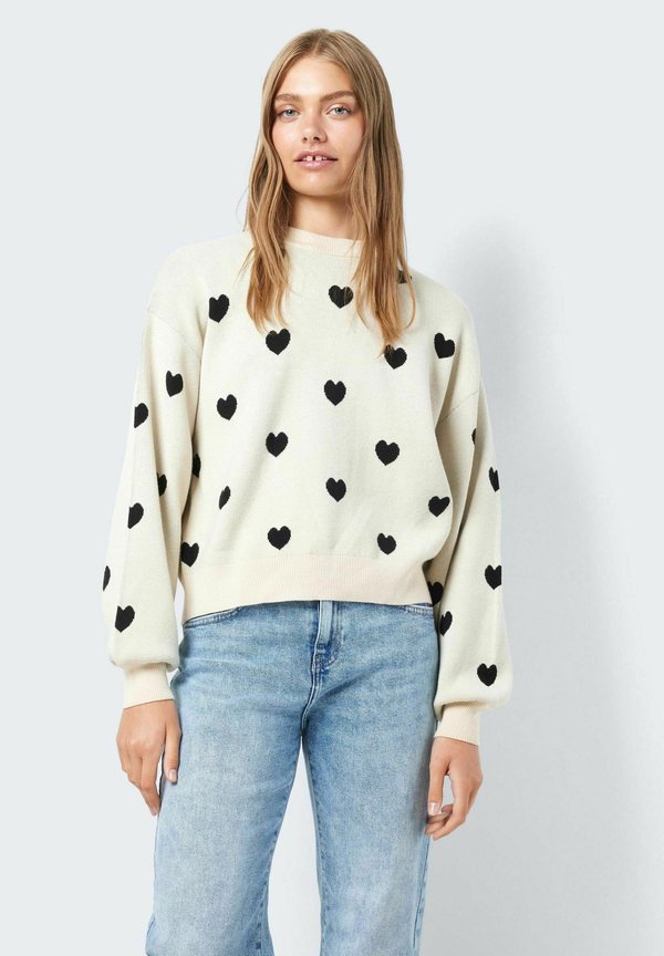 NMCHARLOTT O NECK - Jumper - oatmeal