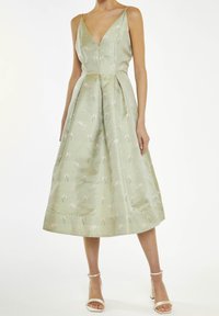 True Decadence Vestido de cóctel - green floral jacquard