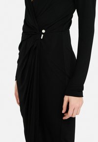 LIU JO DRAPED - Cocktailjurk - black