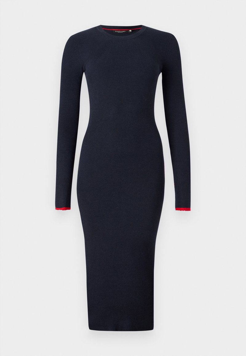 Scotch & Soda Gebreide jurk donkerblauw