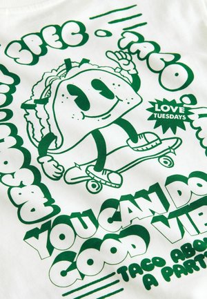 Next Ilgarankovis viršutinės dalies drabužis - white green taco