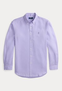 CUSTOM FIT LINEN SHIRT - Button down-skjorte - sky lavender