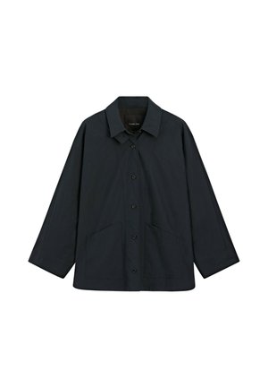 Massimo Dutti, JACKET WITH BUTTONED COLLAR STRAP - Halflange jas - dark blue