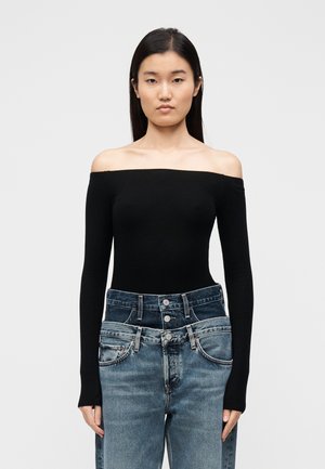 THE MAREN - Μπλούζα με μακριά μανίκια - black