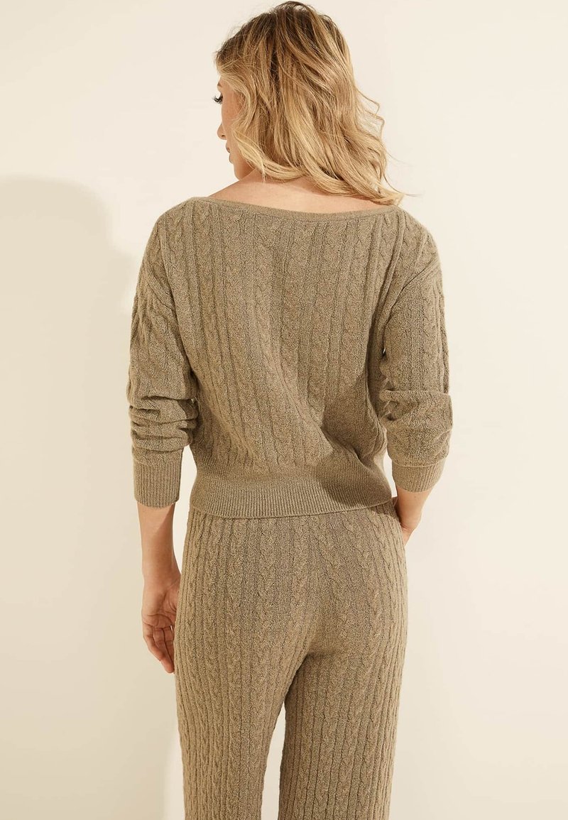 Damen Strickjacken | Guess Strickpullover olivgrün/oliv - PH43713 Damen Strickjacken | Guess Strickpullover olivgrün/oliv - PH43713