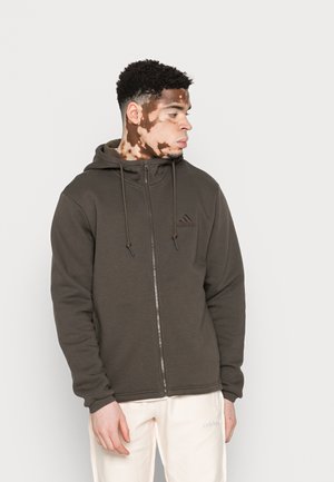 UNISEX - Felpa con zip - shadow olive