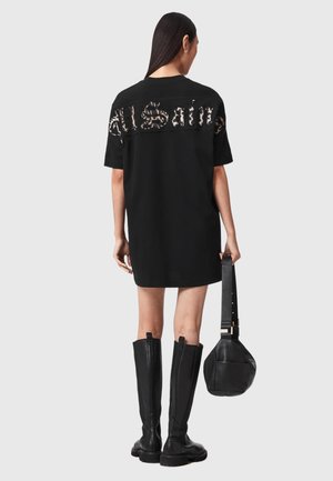 AllSaints FUSE TEE DRESS - Trikoomekko - black