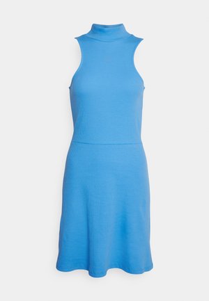 Noisy May Tall, NMMANALA HIGHNECK SKATER DRESS - Gebreide jurk - azure blue