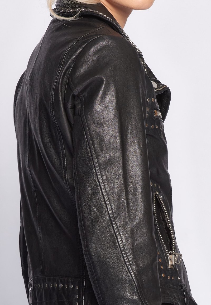 Maze Giacca di pelle black/nero (Second hand)