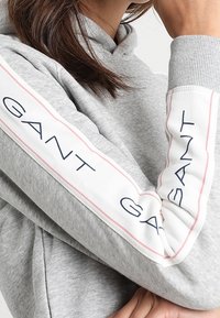 GANT Sweat à capuche - light grey