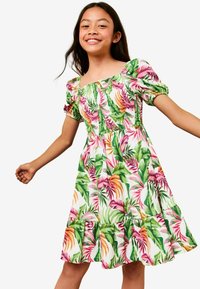 Niet geselecteerd, white palm print