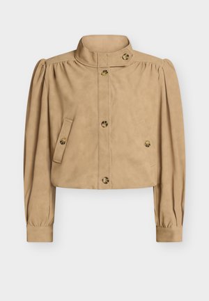 Bardot LEON VEGAN LEATHER JACKET - Imitert skinnjakke - soft beige