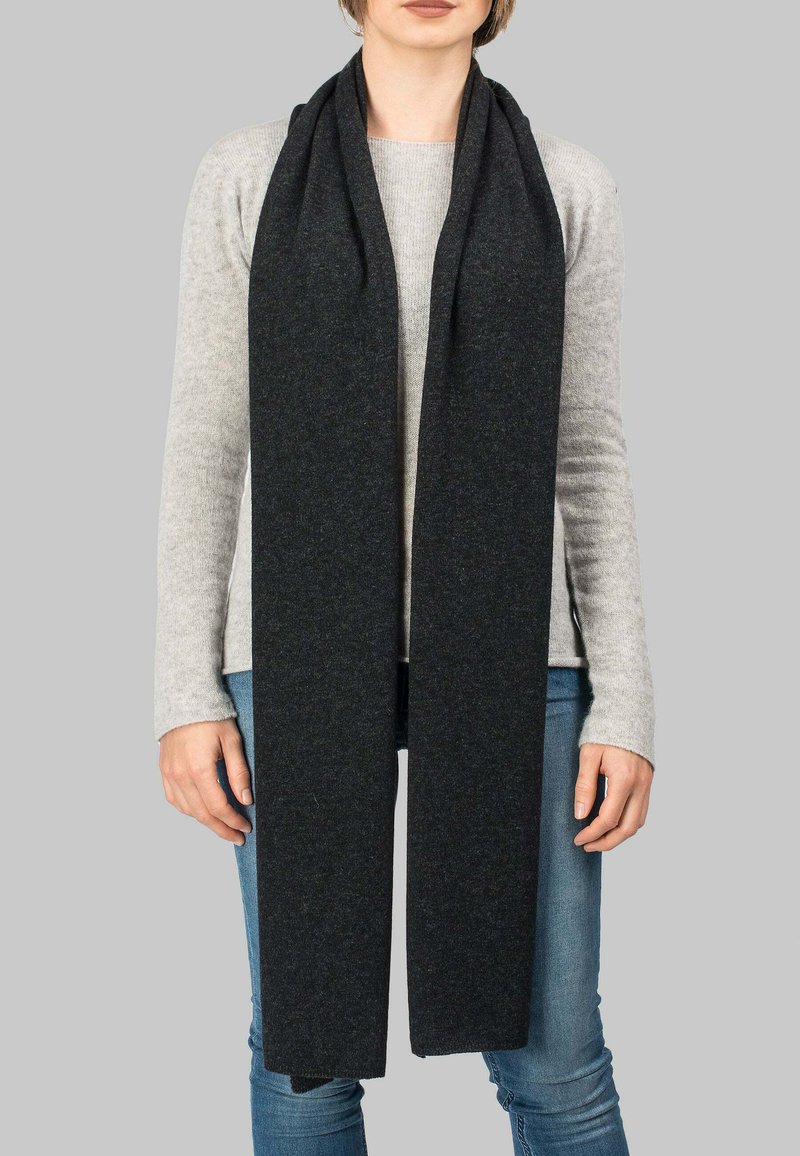 Dalle Piane Cashmere BLEND - Sjal / Tørklæder - antracite