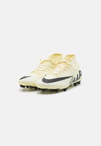 Nike Performance ZOOM MERCURIAL 9 ACADEMY AG - Zapatillas fútbol para césped artificial - lemonade/black