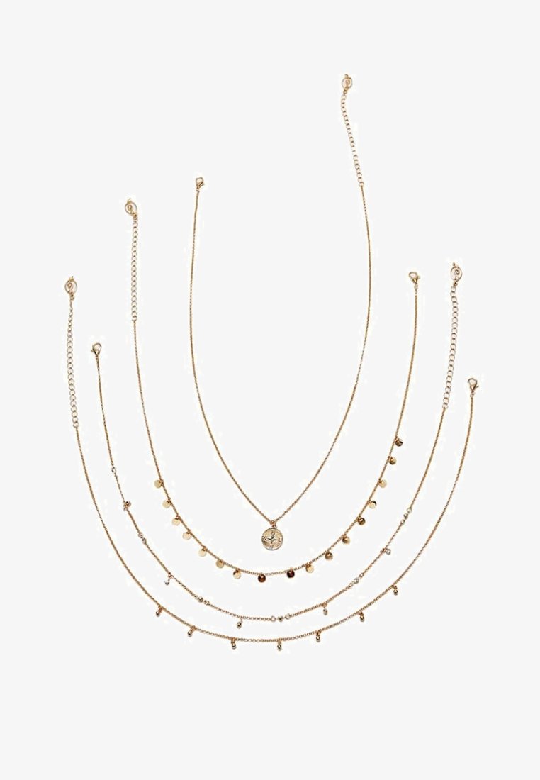 Stradivarius 4 Set Collana Gold Coloured Oro Zalando It