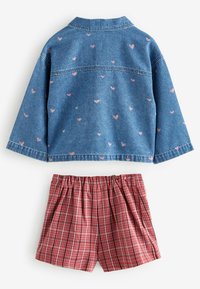 Next CHECK SET - Užsagstoma palaidinė - red